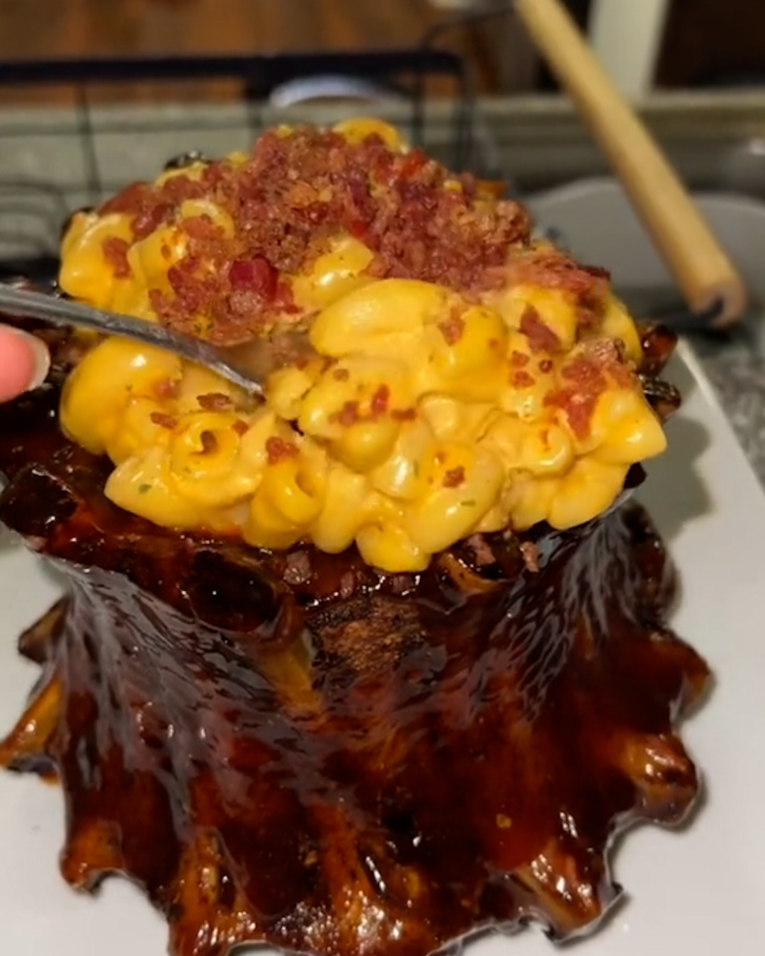 BBQ Rib Volcano For My Sister 🍖💕