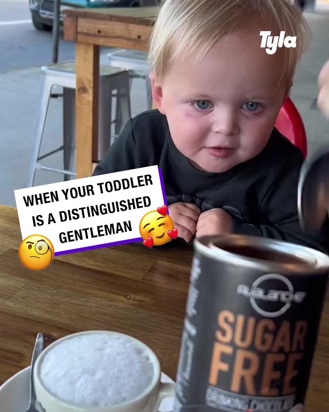 LADbible Video hub Toddlers wholesome reaction to morning coffee
