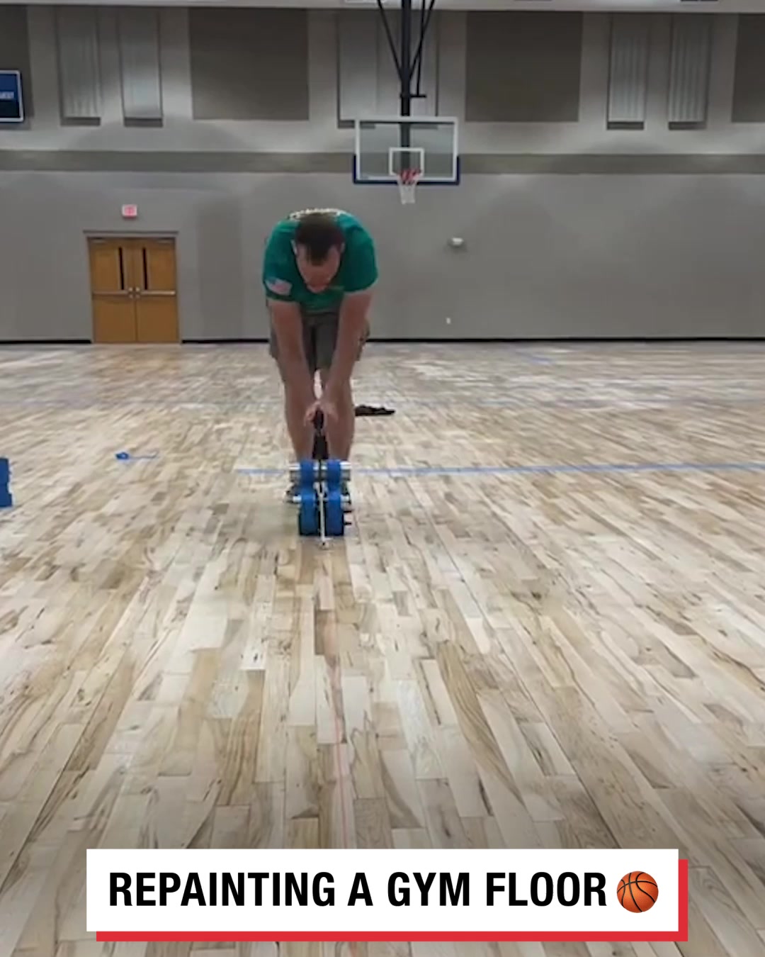 LADbible Video hub How we repaint a basketball court