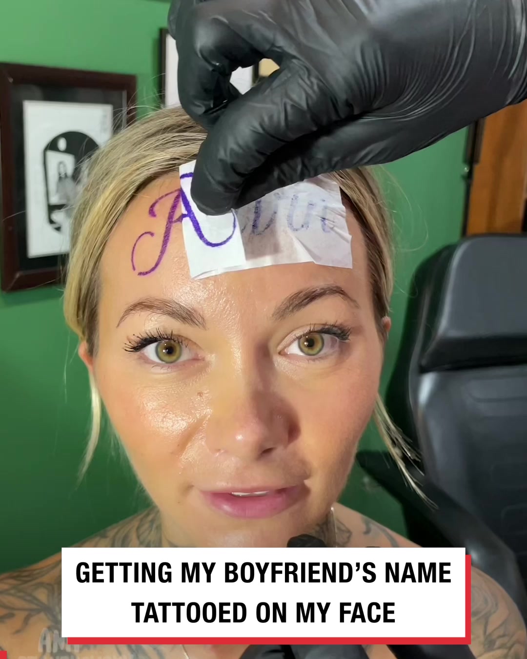 LADbible Video hub 'Getting my boyfriend's name tattooed to my head'