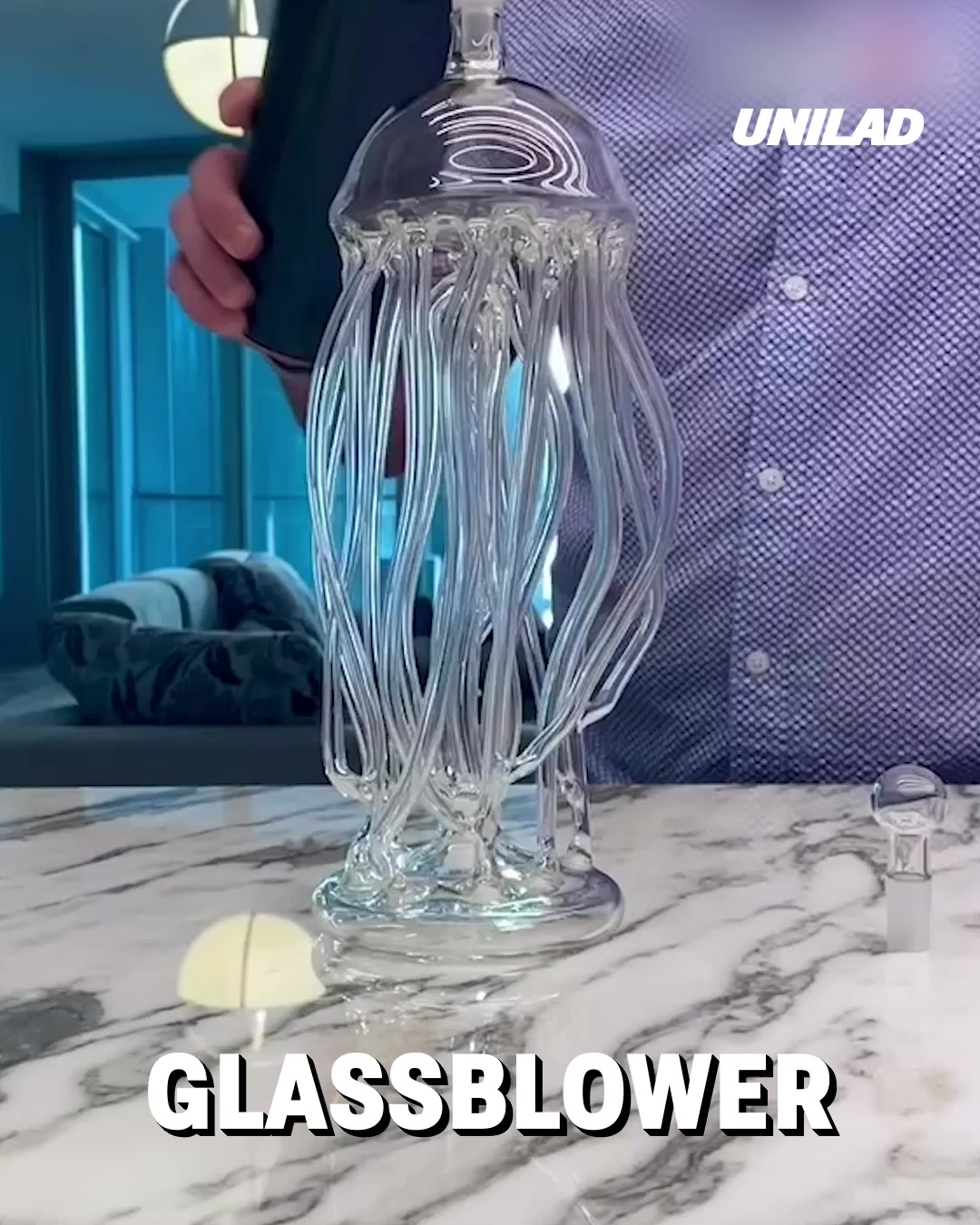LADbible Video hub Stunning jellyfish wine decanter