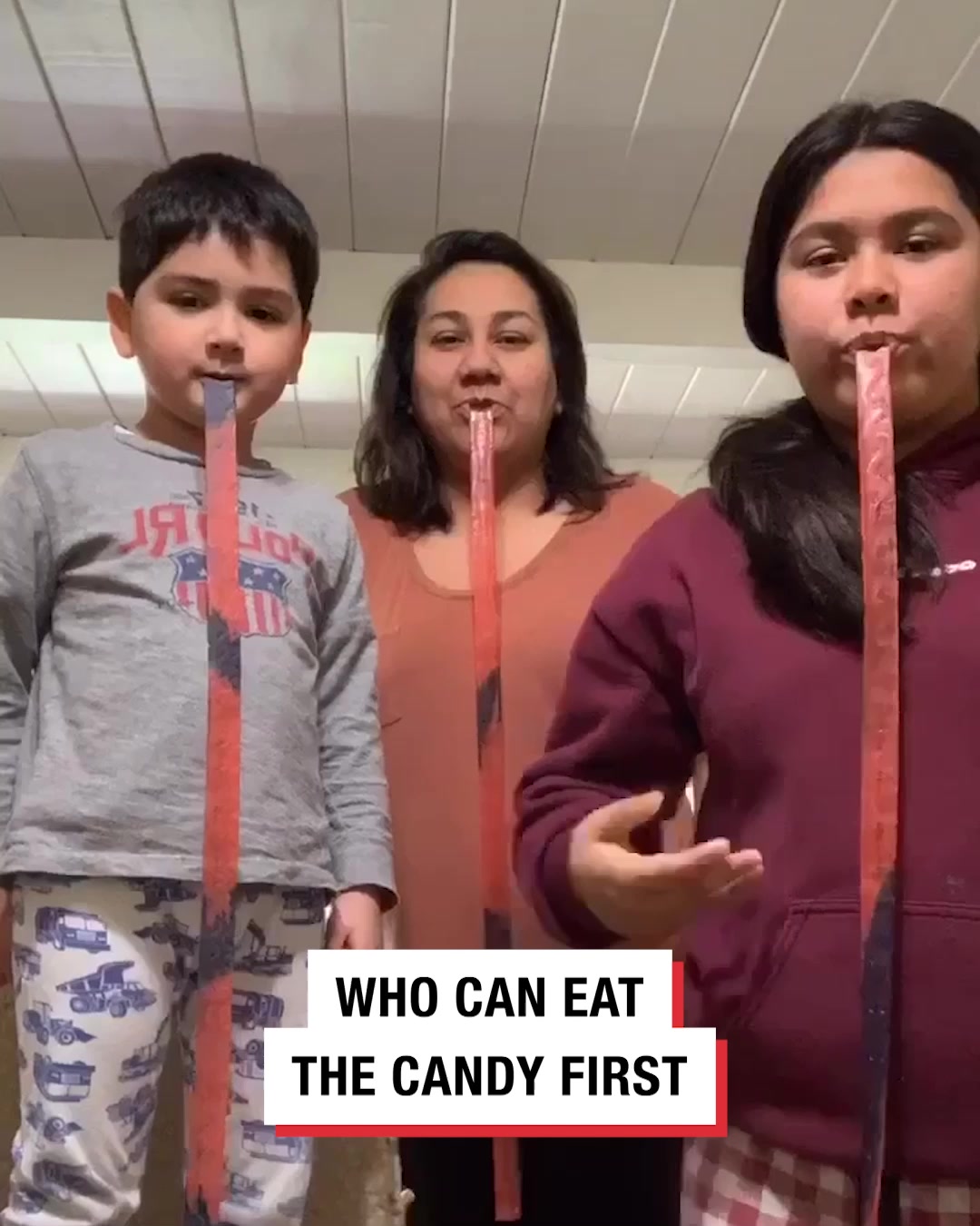 LADbible Video hub Family do fruit roll up challenges