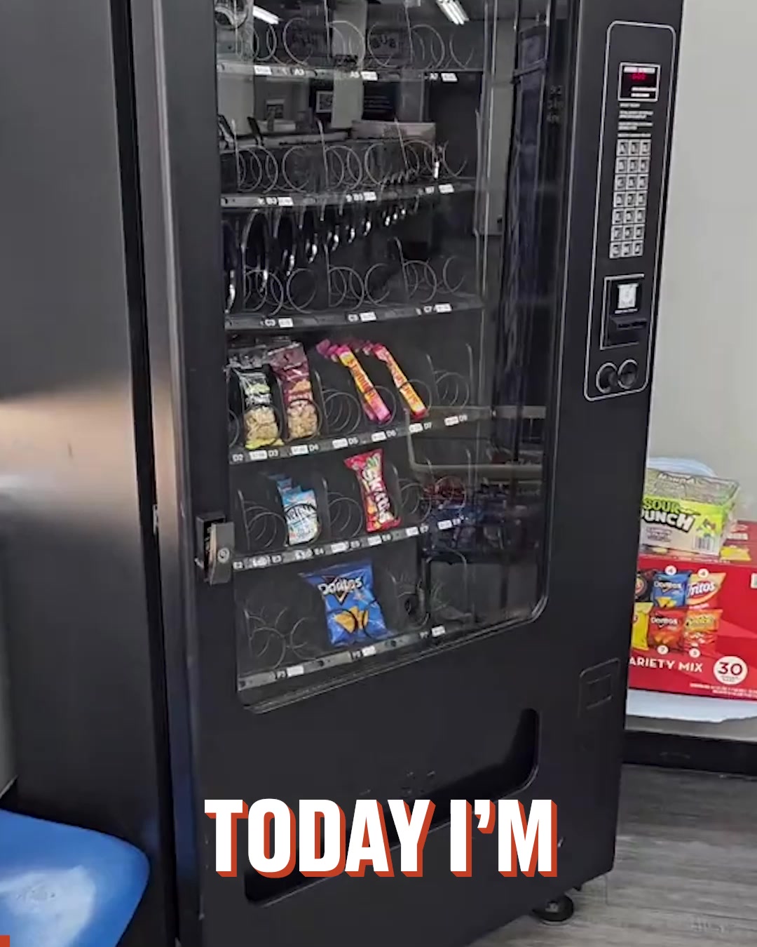LADbible Video hub Restocking snack vending machine