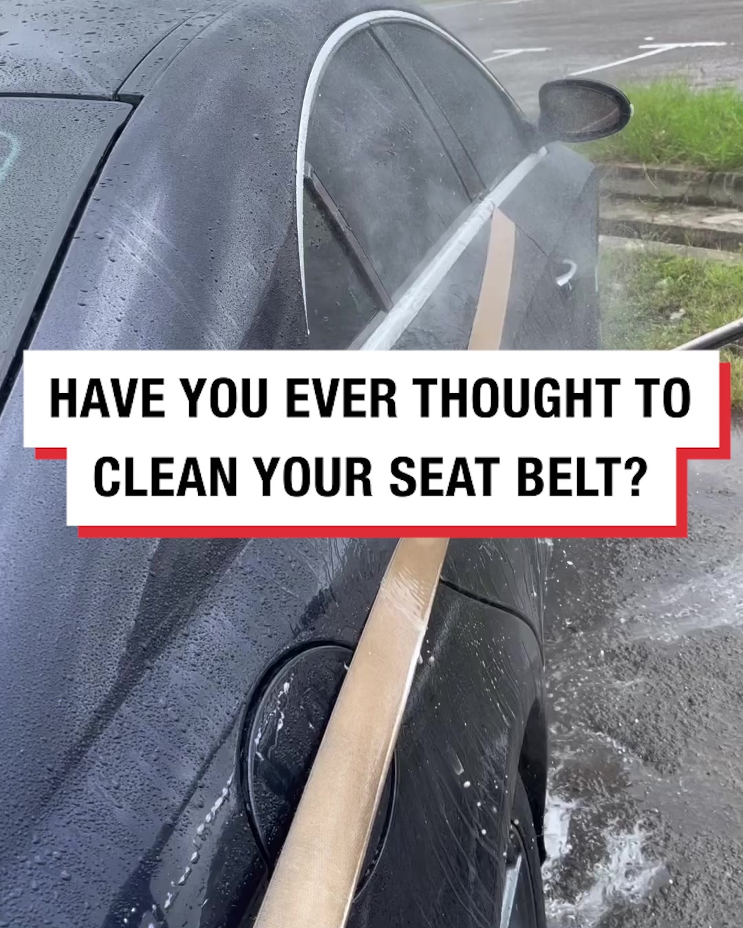 LADbible Video hub Seat belt cleaning hack