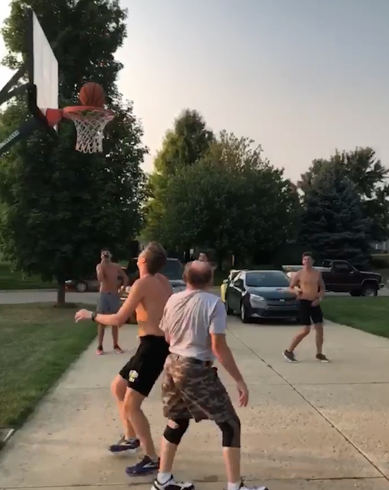 LADbible Video hub Older Gent Schools Lad At Basketball