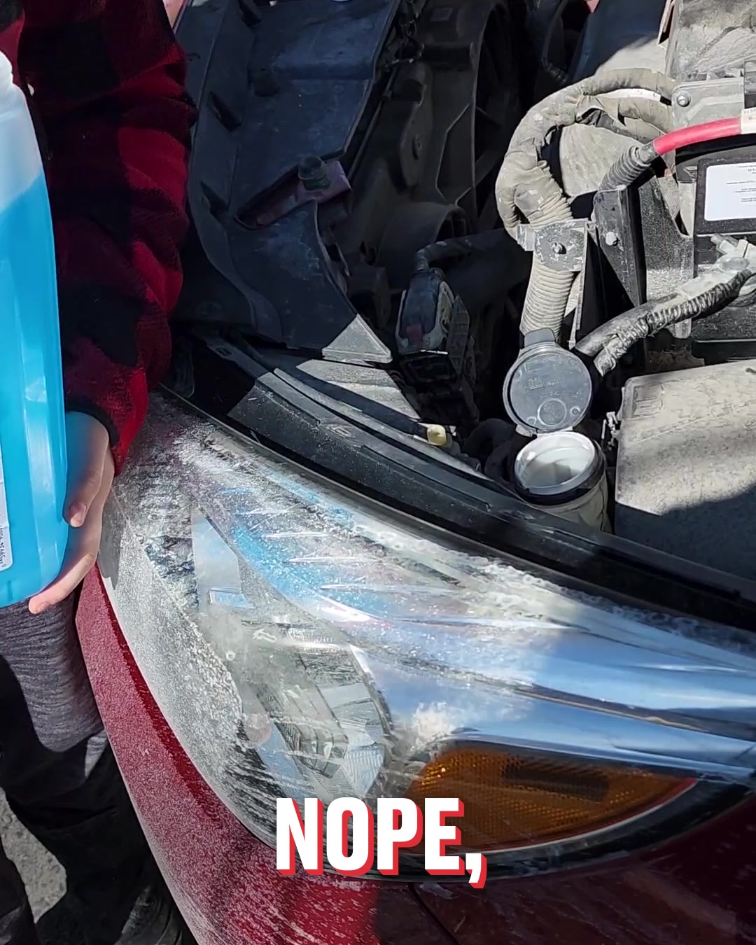 LADbible Video hub Son Learns How To Refill Washer Fluid In Messiest
