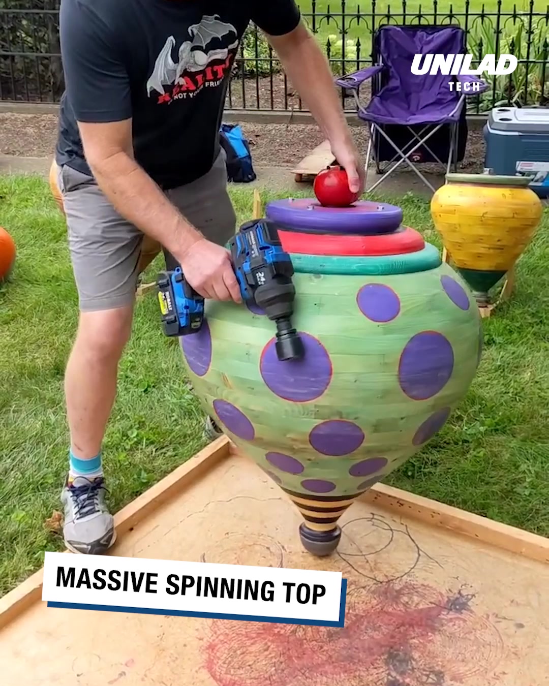 LADbible Video hub Creating The Worlds Largest Spinning Top