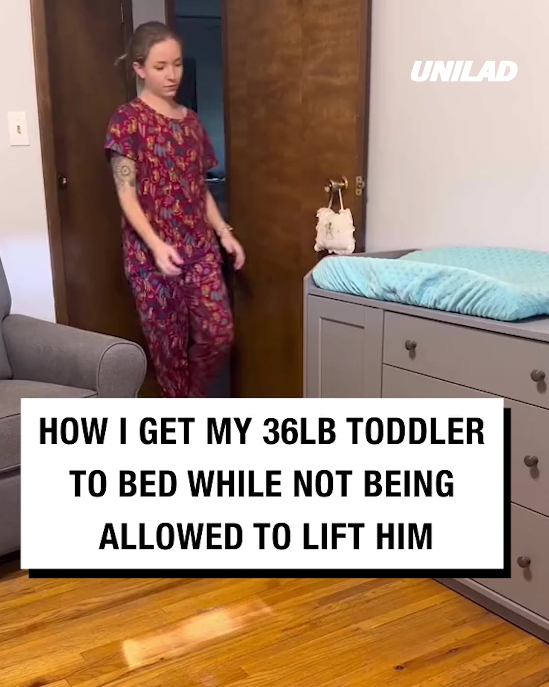 LADbible Video hub How I put my toddler to bed without being able to
