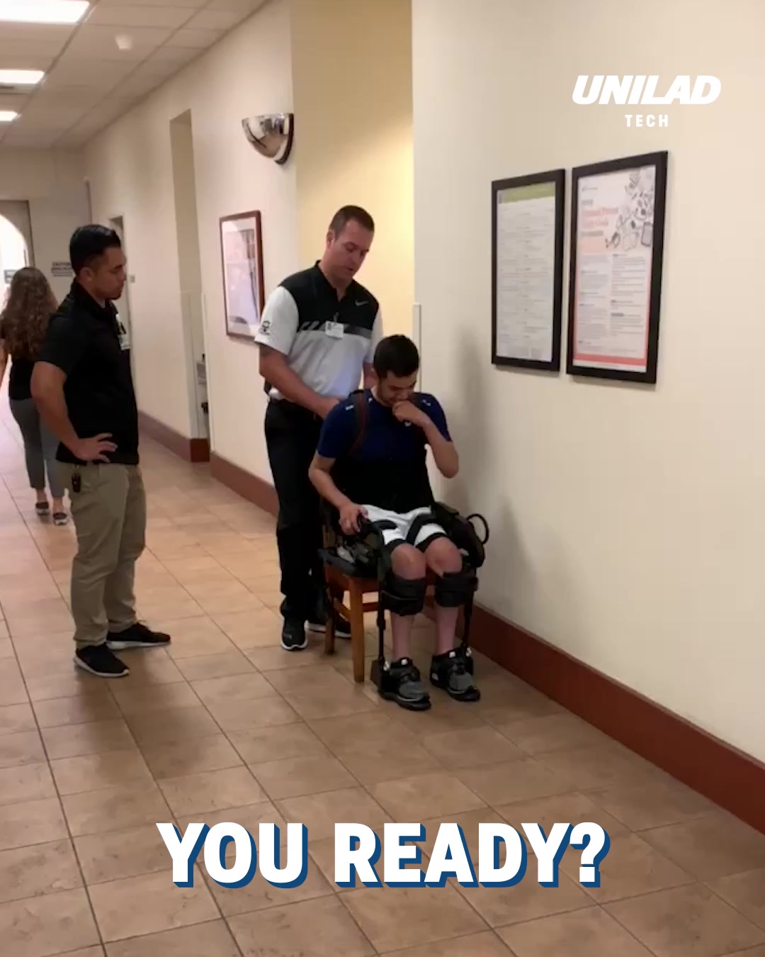 LADbible Video hub Exoskeleton Suit Helps Quadriplegic Walk Again