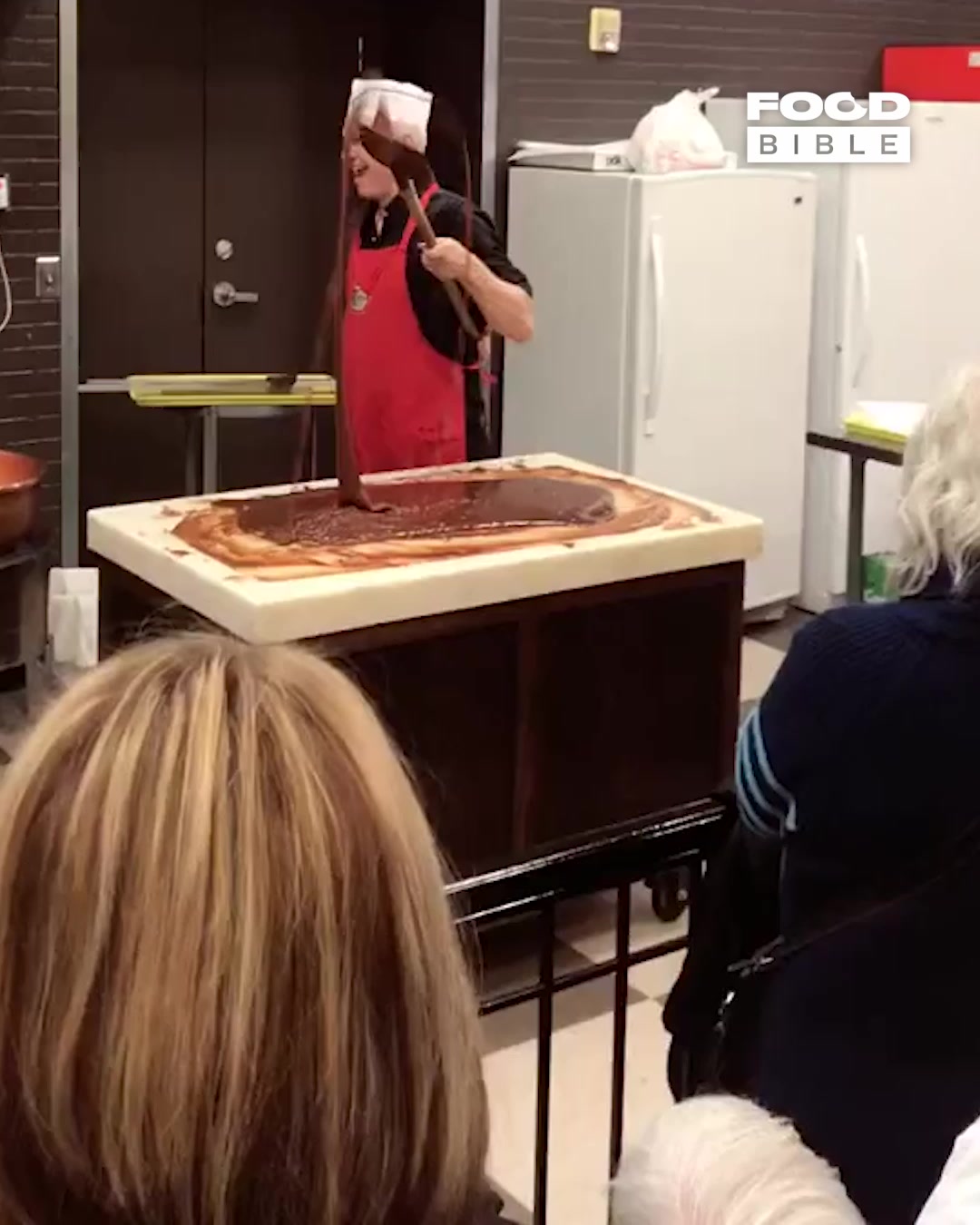 LADbible Video hub Funny fudge maker tells Dad jokes while making fudge