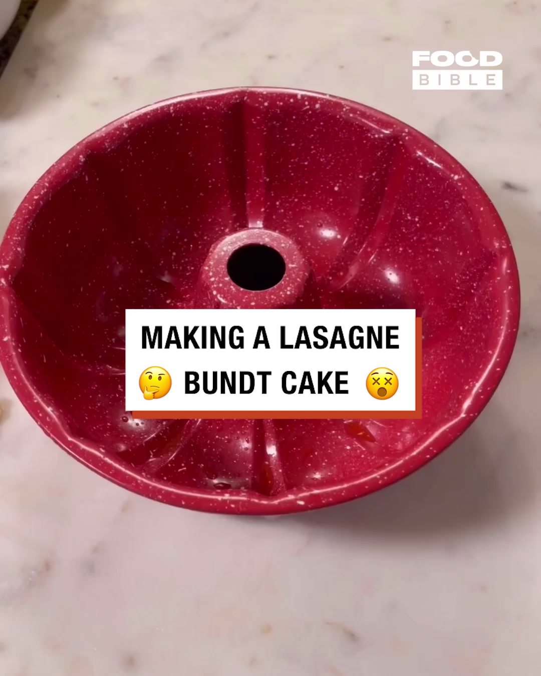 LADbible Video hub Lasagne Bundt Cake 😮😅