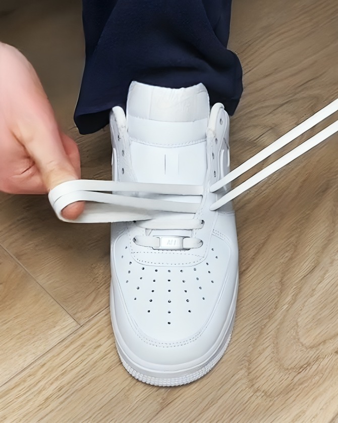 Image showcasing Hack To Tie Sneaker Laces Fast